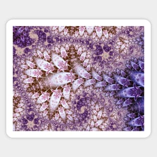 Lilac Fractal Pattern Sticker